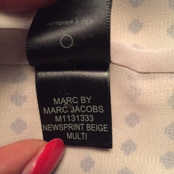 Marc by Marc Jacobs Silk Newsprint Beige Dress 2 - Picture 6 of 8